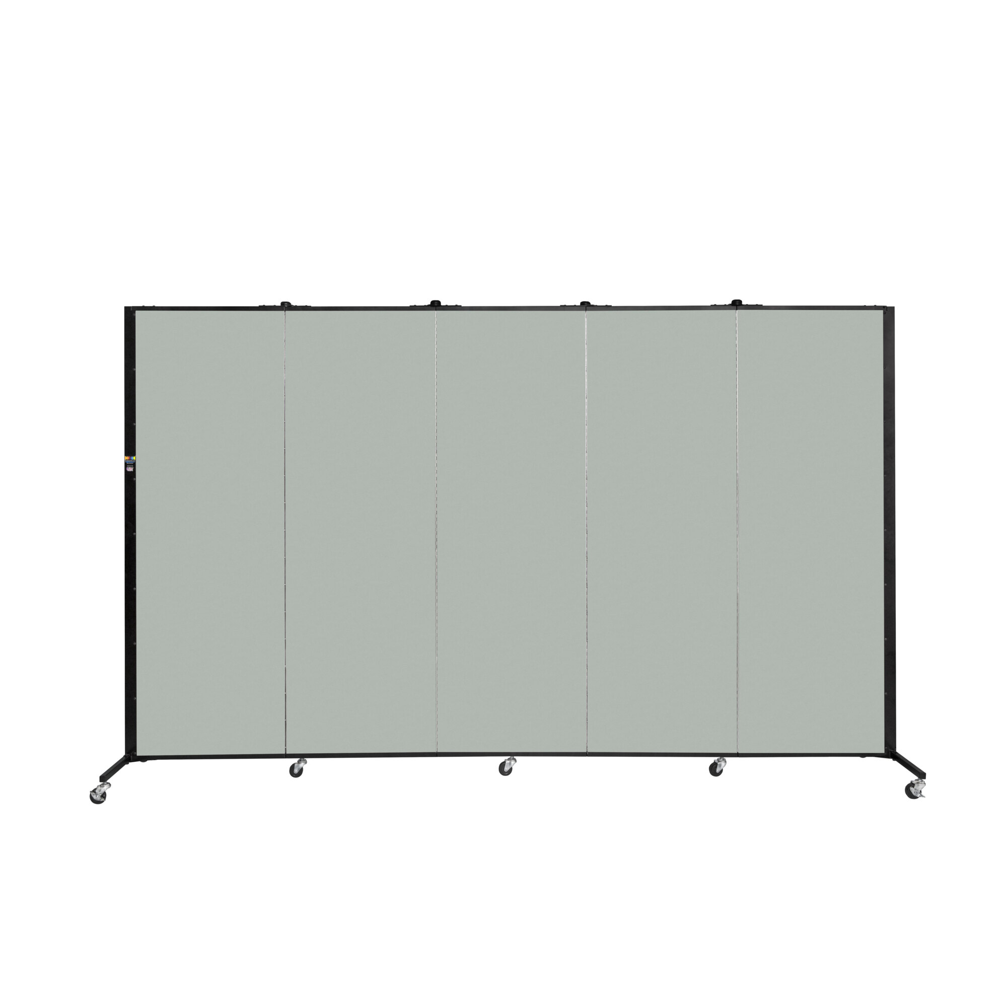 Screenflex Healthflex KD with Casters — 5ft. 9in. Height, 9ft. 5in. Length, Vinyl, Mint, Model# HKDL605-VN/CS